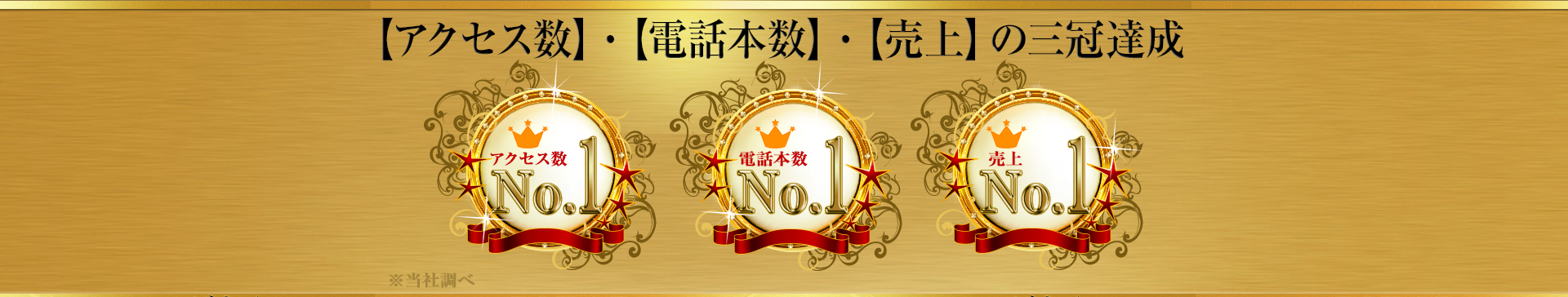 アクセス数・電話本数・売上の三冠達成